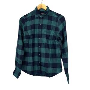 NWT! UNTUCKit Secoli Green Black Plaid Flannel Shirt 4